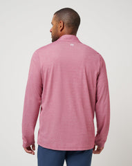 Heather Red Travis Mathew Cleveland Guardians Time To Tailgate Quarter Zip