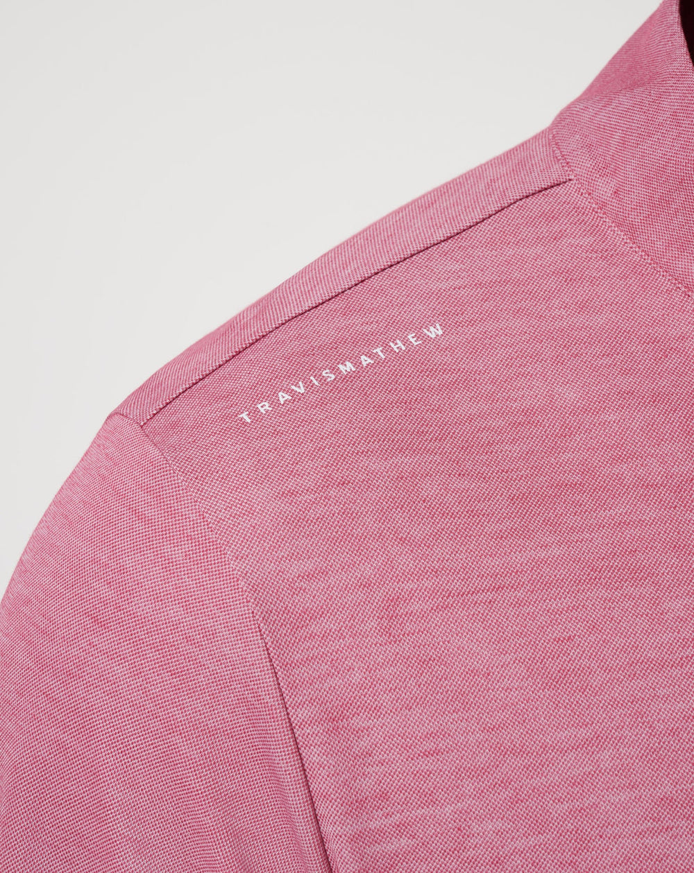 Heather Red Travis Mathew Cleveland Guardians Time To Tailgate Quarter Zip