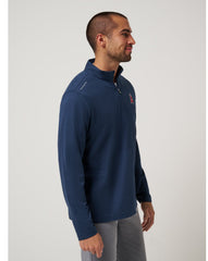 Navy Travis Mathew Los Angeles Angels Time To Tailgate Quarter Zip