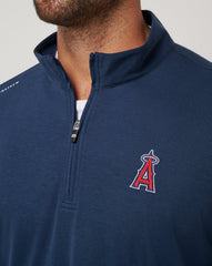 Navy Travis Mathew Los Angeles Angels Time To Tailgate Quarter Zip