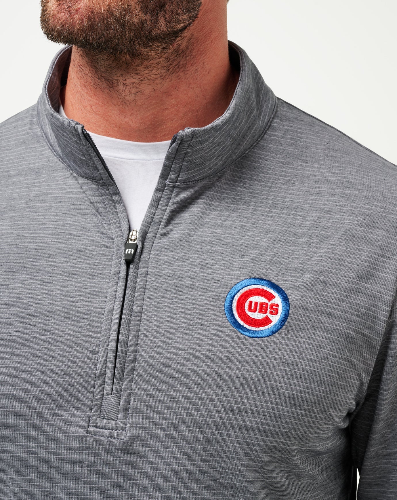 Sleet/Quiet Shade Travis Mathew Chicago Cubs The Heater Quarter Zip
