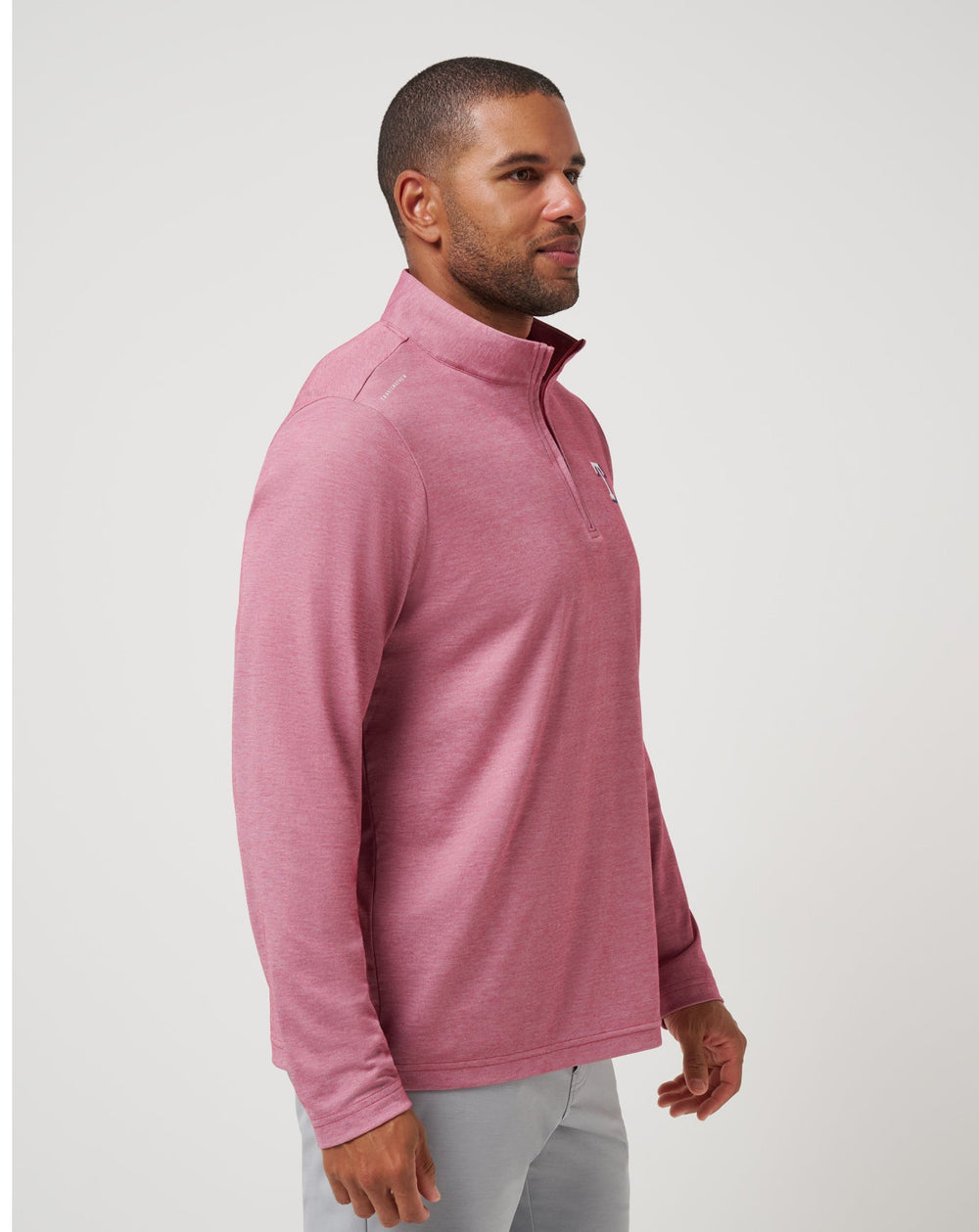 Heather Red Travis Mathew Texas Rangers Time To Tailgate Quarter Zip