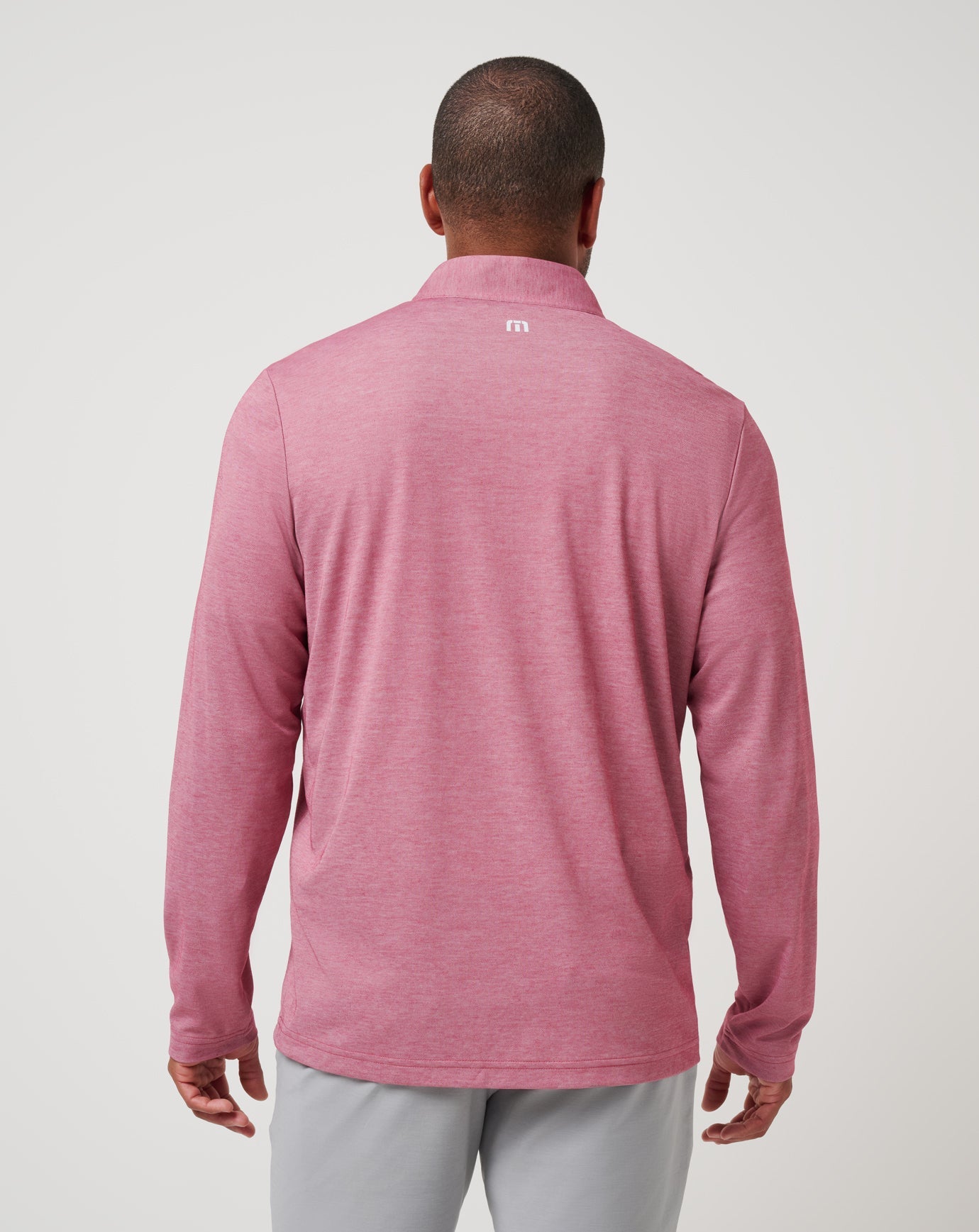 Heather Red Travis Mathew Texas Rangers Time To Tailgate Quarter Zip