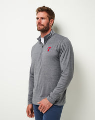 Sleet/Quiet Shade Travis Mathew Texas Rangers The Heater Quarter Zip