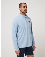 Heather Blue Travis Mathew Toronto Blue Jays Time To Tailgate Quarter Zip