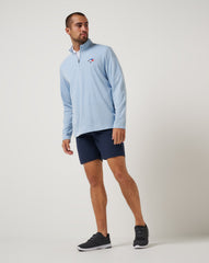 Heather Blue Travis Mathew Toronto Blue Jays Time To Tailgate Quarter Zip