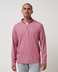 Heather Red Travis Mathew Washington Nationals Time To Tailgate Quarter Zip