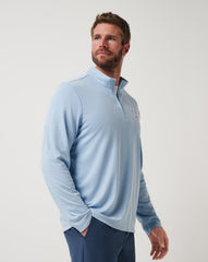 Heather Blue Travis Mathew Texas Rangers Time To Tailgate Quarter Zip