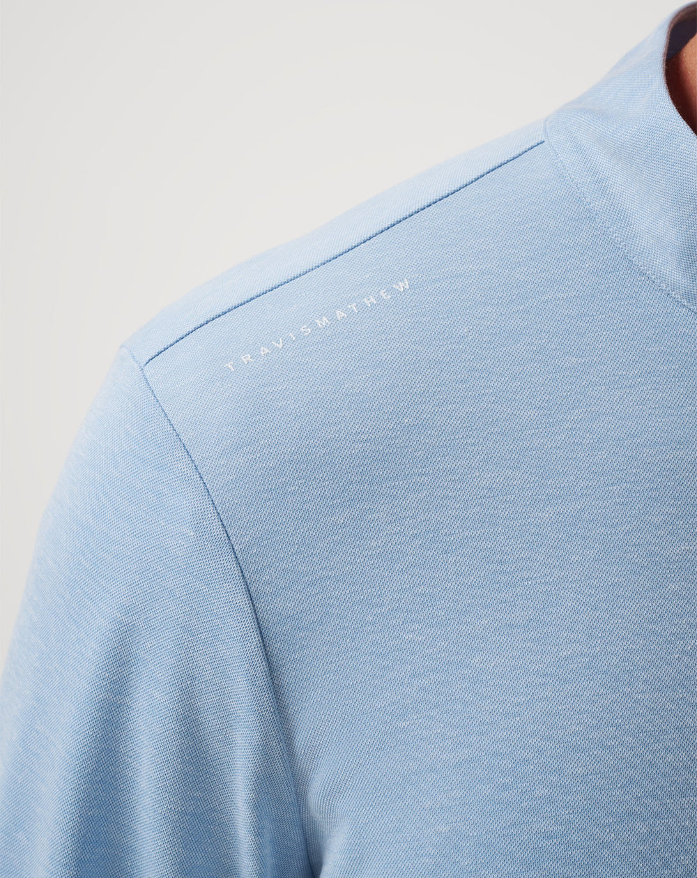 Heather Blue Travis Mathew Texas Rangers Time To Tailgate Quarter Zip