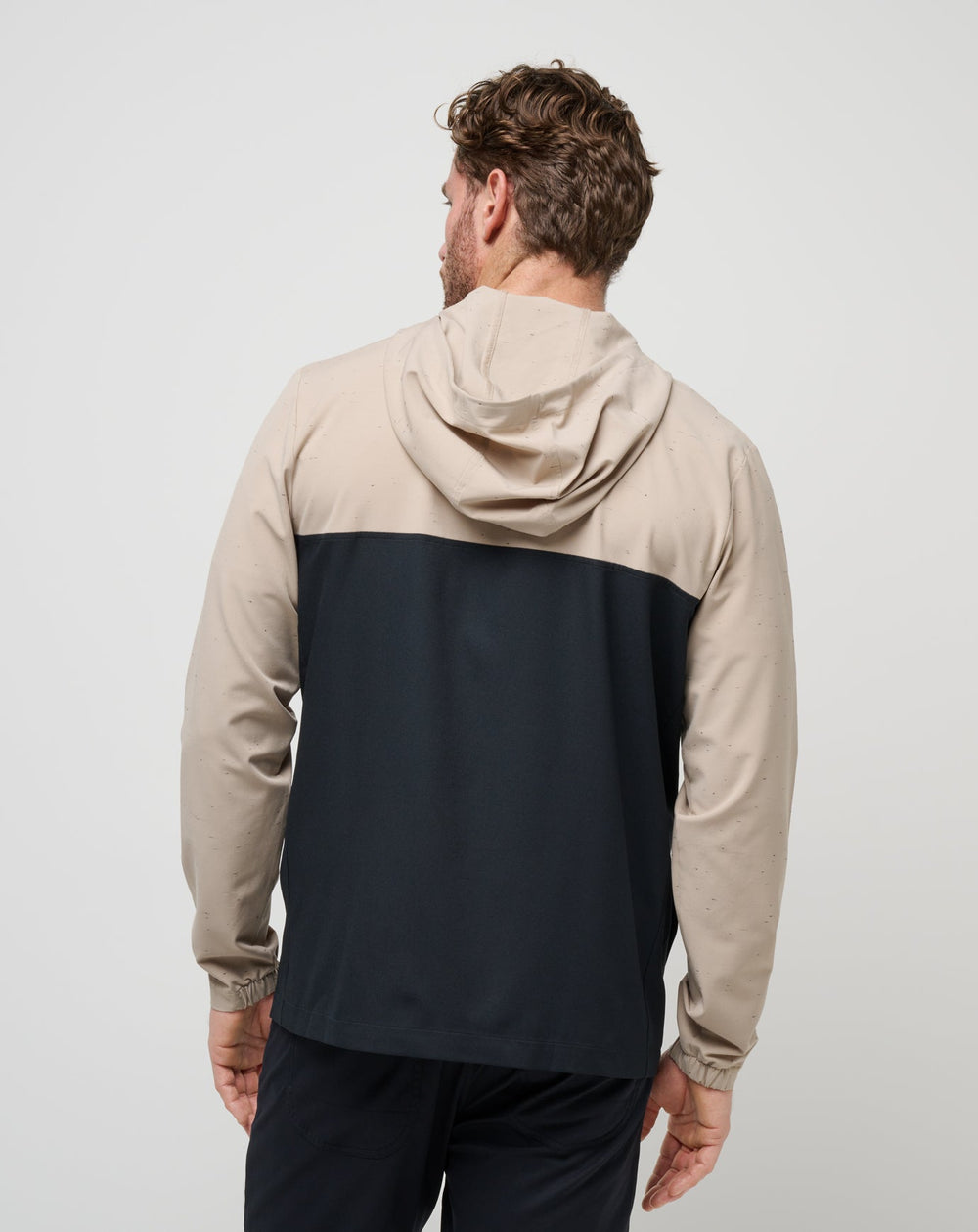 Oxford Tan Travis Mathew Rocky Shore Quarter Zip Hoodie