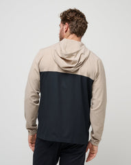 Oxford Tan Travis Mathew Rocky Shore Quarter Zip Hoodie