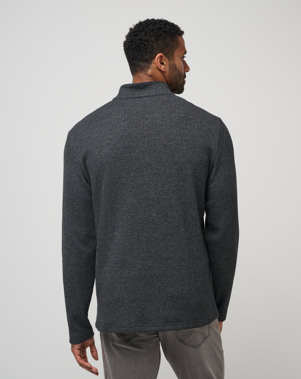 Heather Dark Grey Travis Mathew Last Sunset Quarter Zip