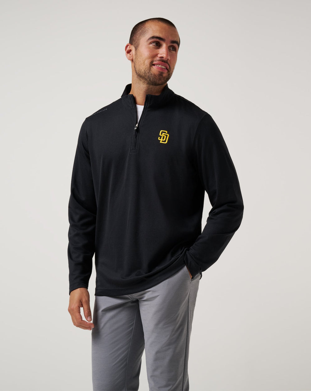 Black Travis Mathew San Diego Padres Time To Tailgate Quarter Zip