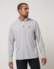 Heather Grey Travis Mathew Baltimore Orioles Time To Tailgate Quarter Zip