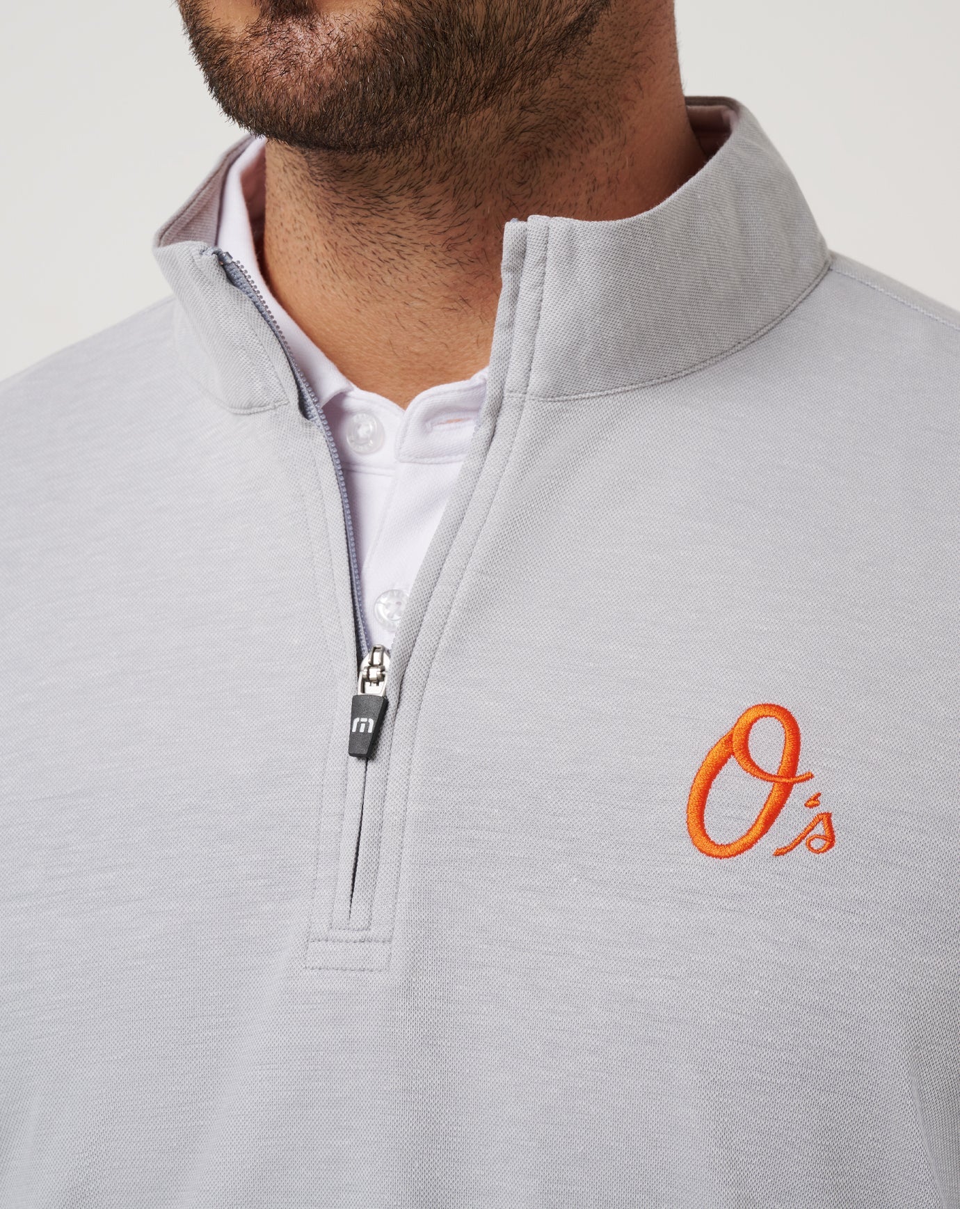 Heather Grey Travis Mathew Baltimore Orioles Time To Tailgate Quarter Zip
