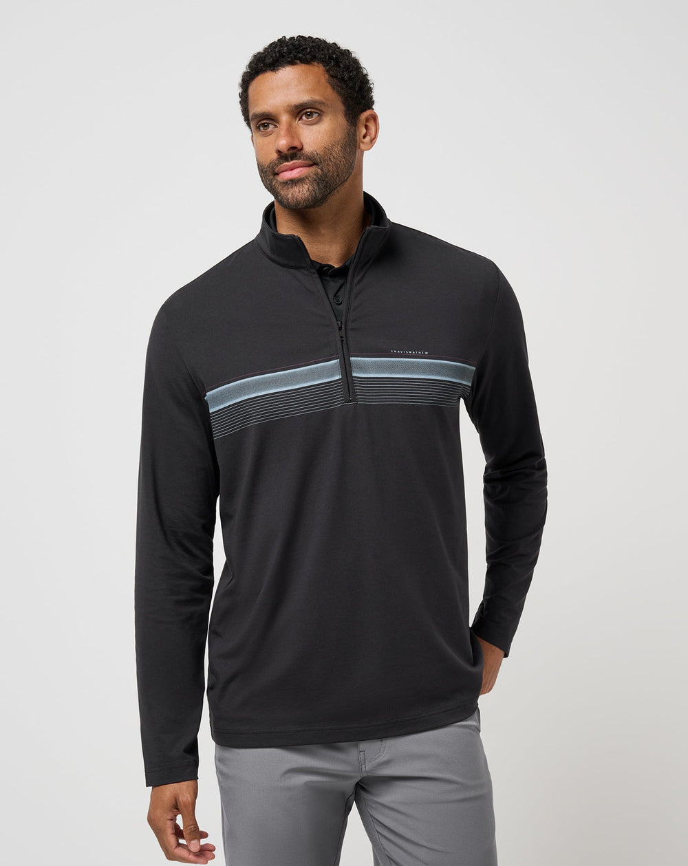 Black Travis Mathew Nautical Adventure Quarter Zip