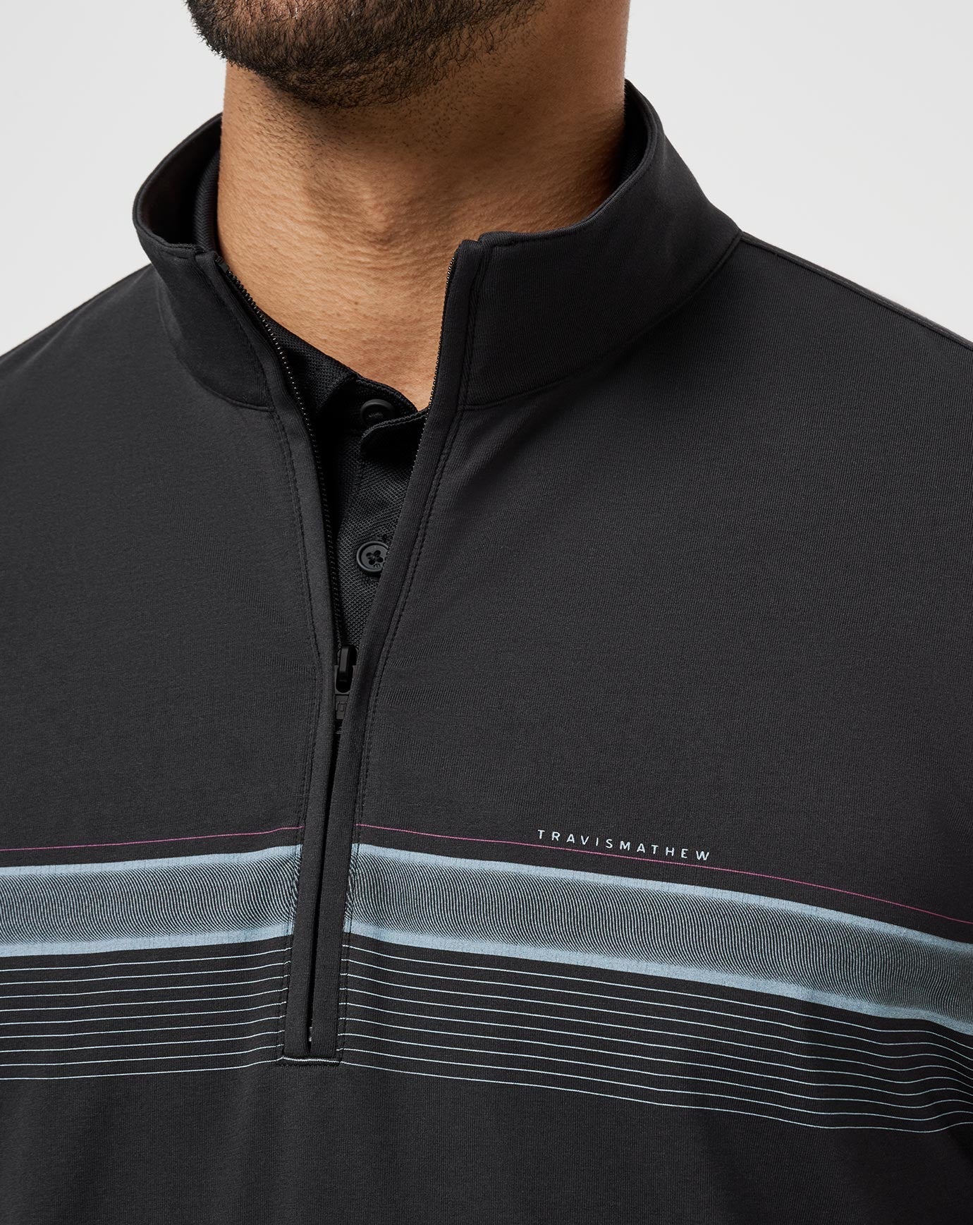 Black Travis Mathew Nautical Adventure Quarter Zip