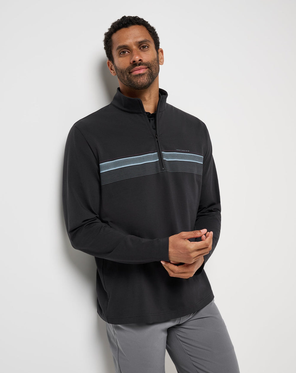 Black Travis Mathew Nautical Adventure Quarter Zip