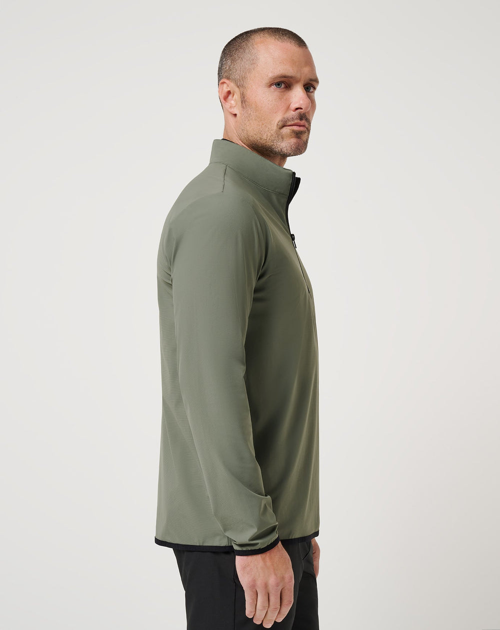 Dark Olive Travis Mathew Jeep Tour Quarter Zip