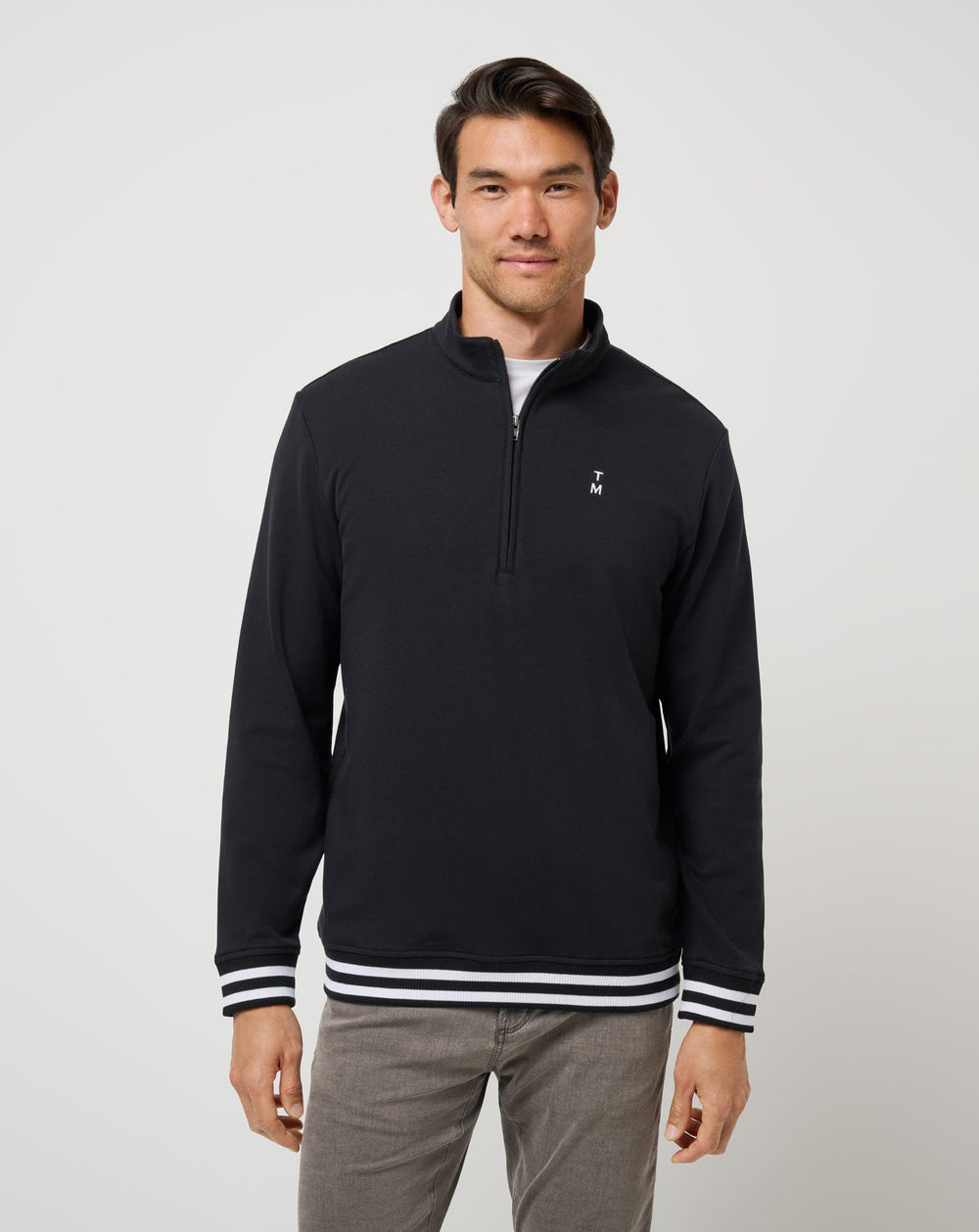 Black Travis Mathew Happier Hour Quarter Zip