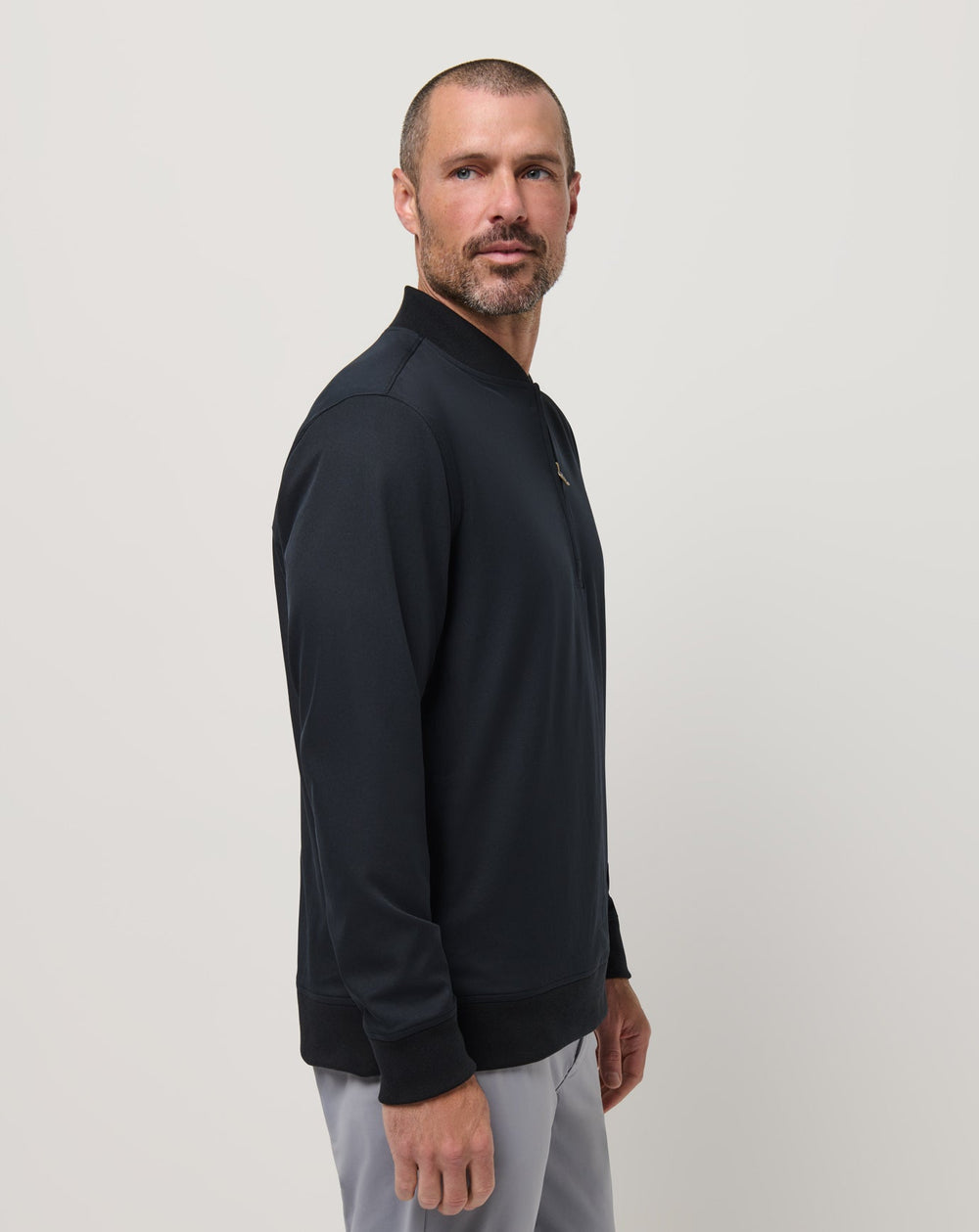 Black Travis Mathew Highway Men Quarter Zip