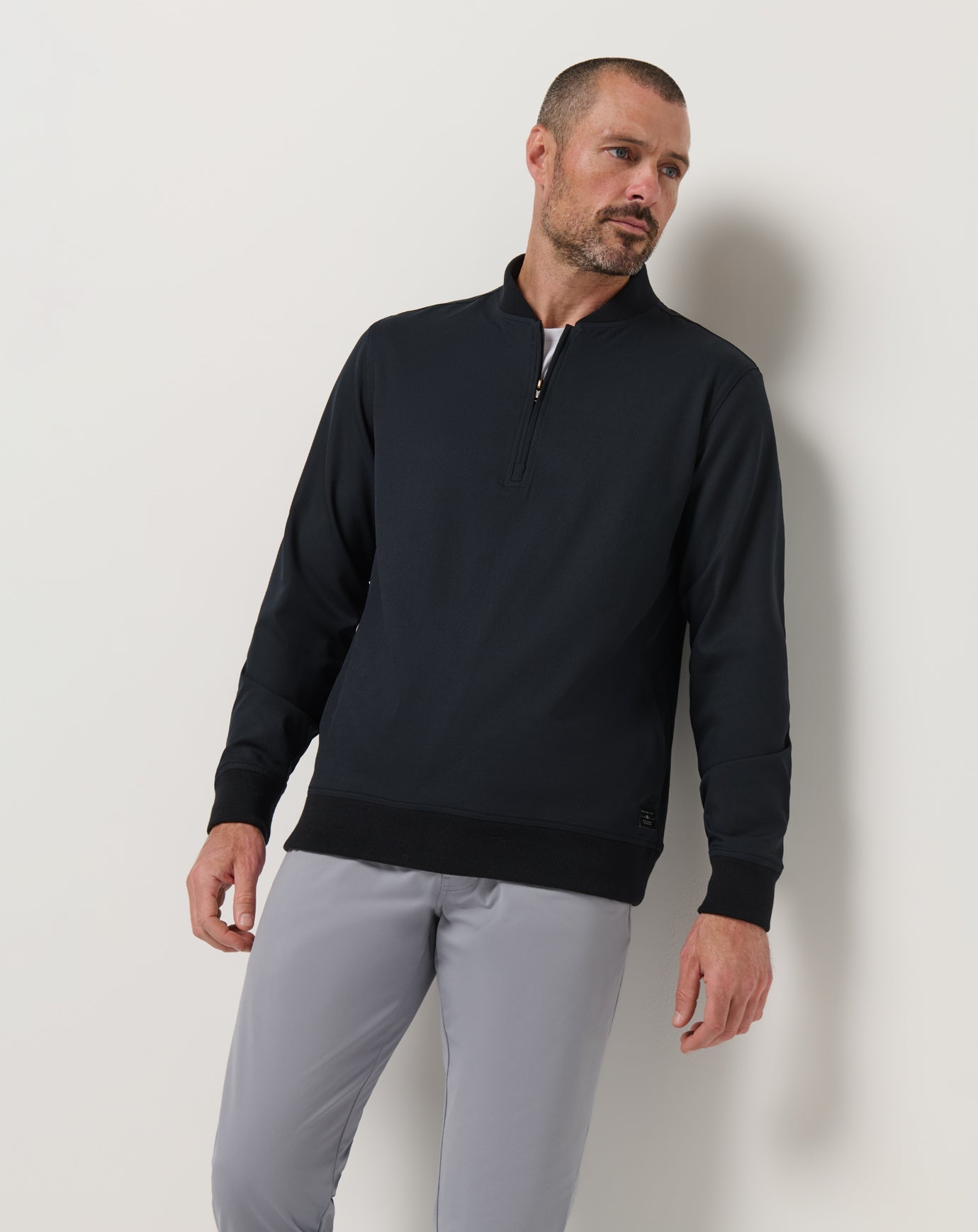 Black Travis Mathew Highway Men Quarter Zip