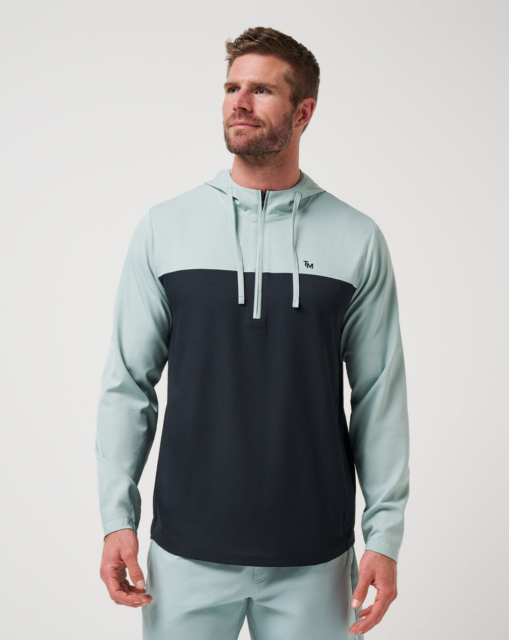 Gray Mist Travis Mathew Coin Toss Quarter Zip Hoodie