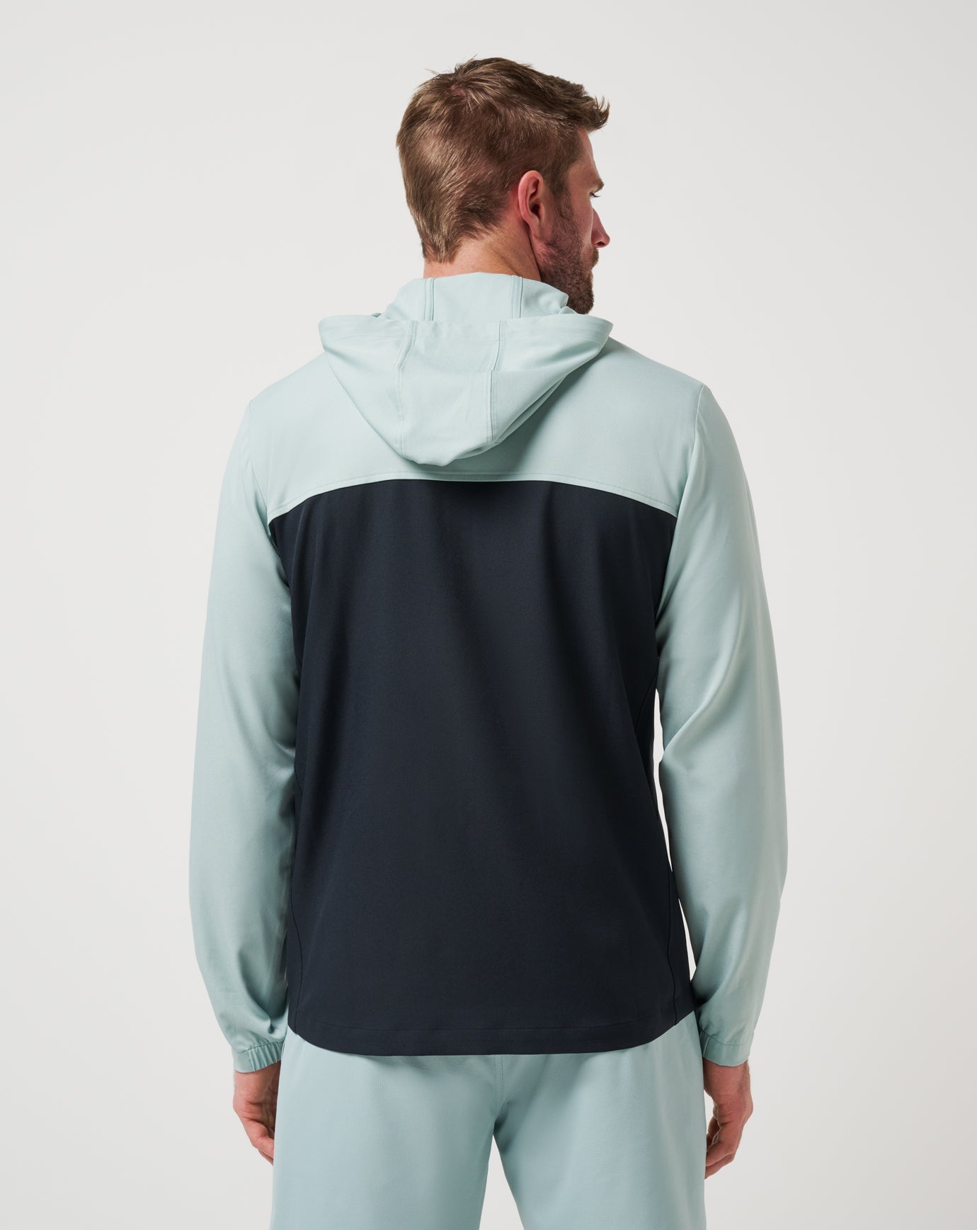 Gray Mist Travis Mathew Coin Toss Quarter Zip Hoodie