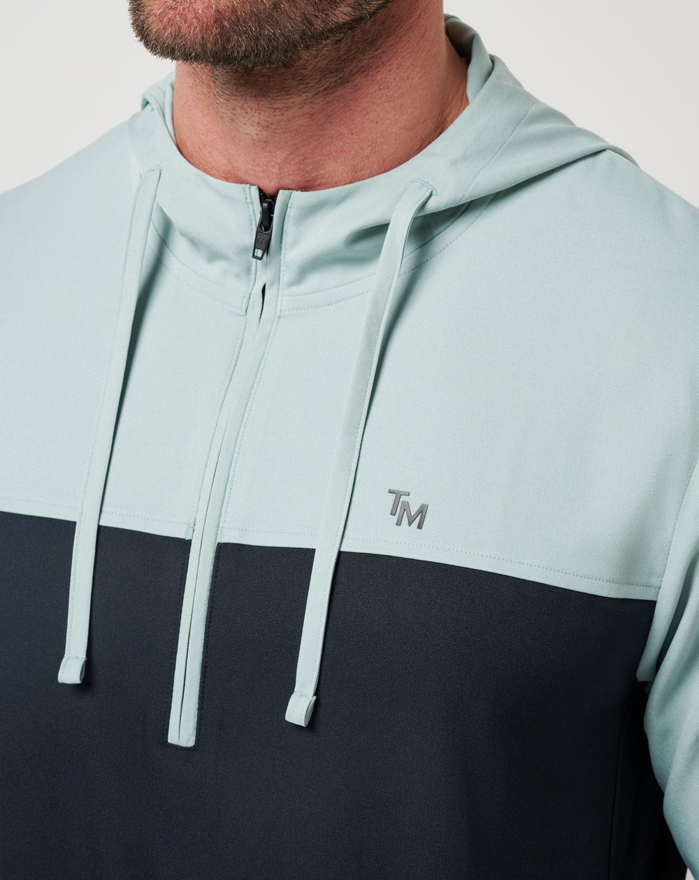 Gray Mist Travis Mathew Coin Toss Quarter Zip Hoodie