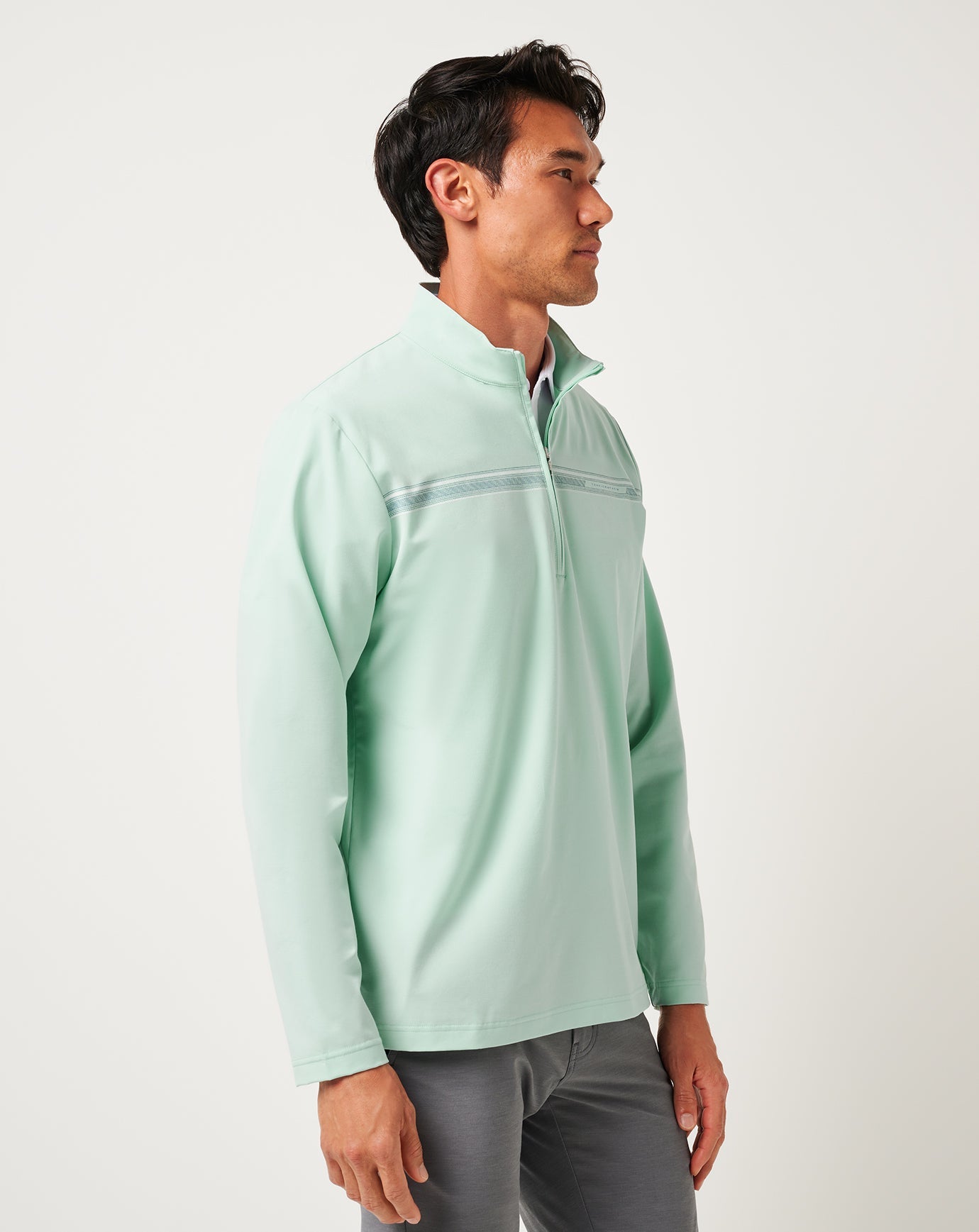 Eggshell Blue Travis Mathew On The Map Quarter Zip