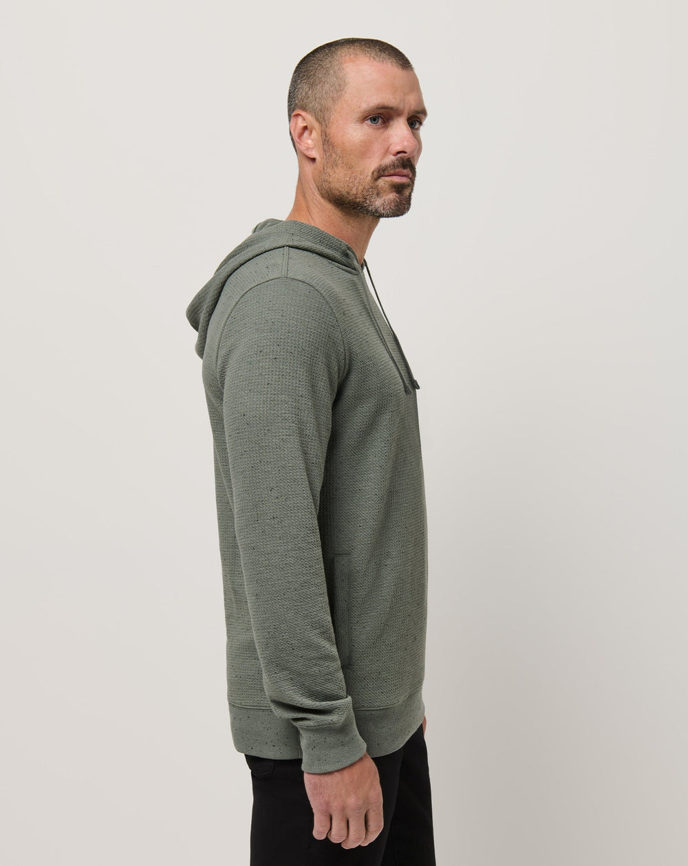 Dark Olive Travis Mathew Cloud Waffle Hoodie