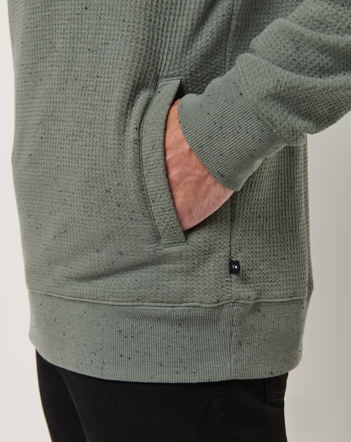 Dark Olive Travis Mathew Cloud Waffle Hoodie