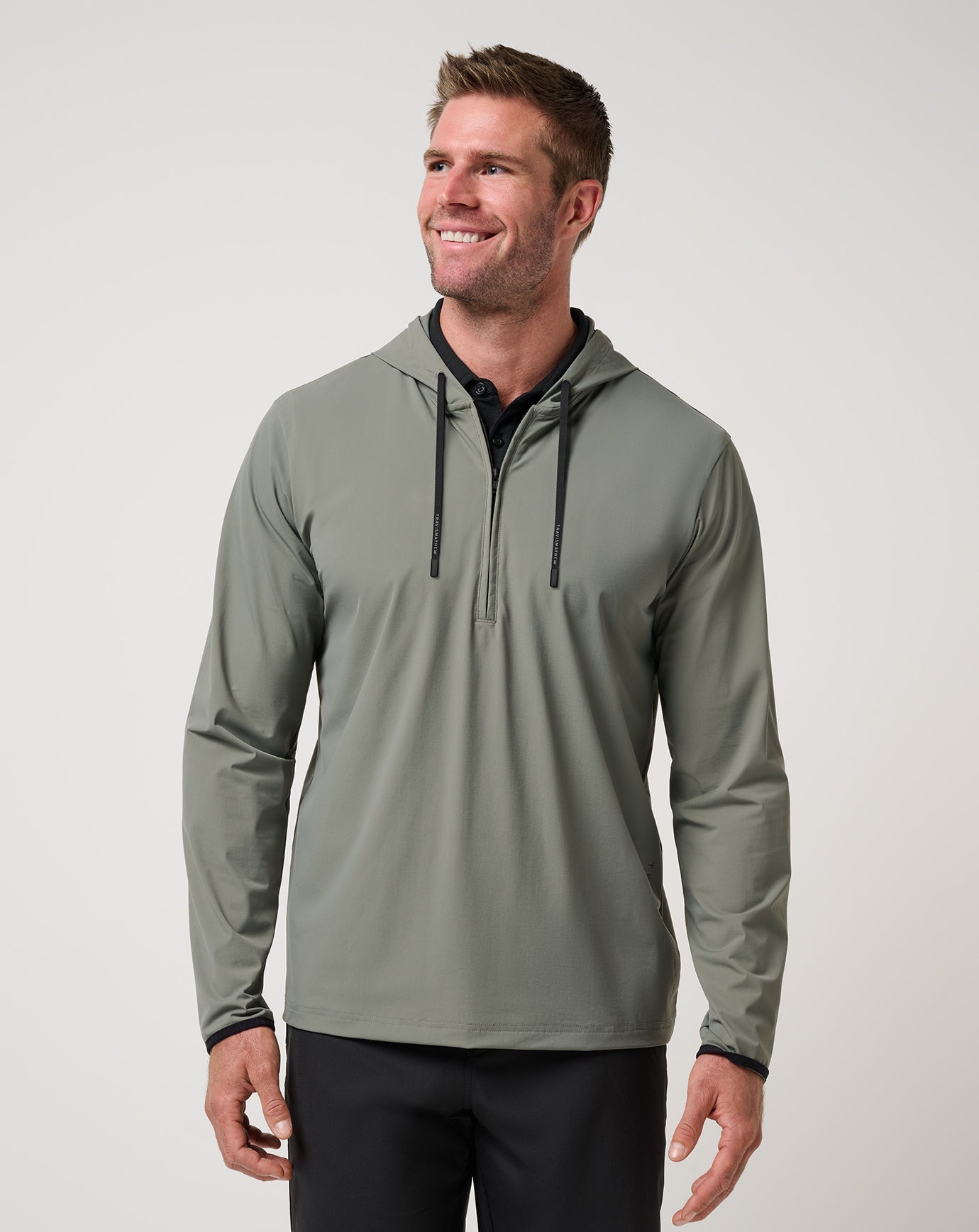 Dark Olive Travis Mathew Hero Hour Tech Hoodie