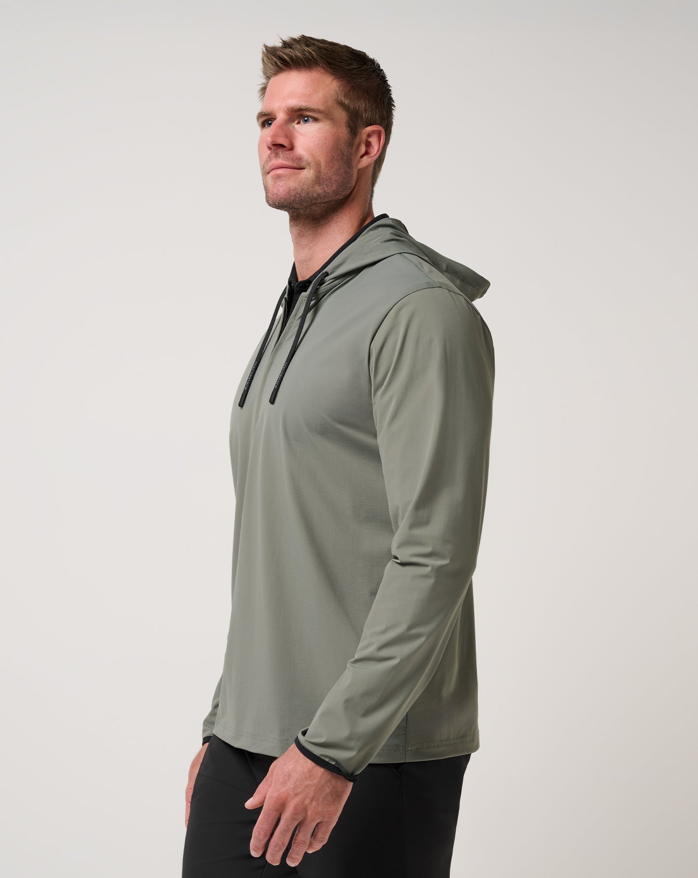 Dark Olive Travis Mathew Hero Hour Tech Hoodie