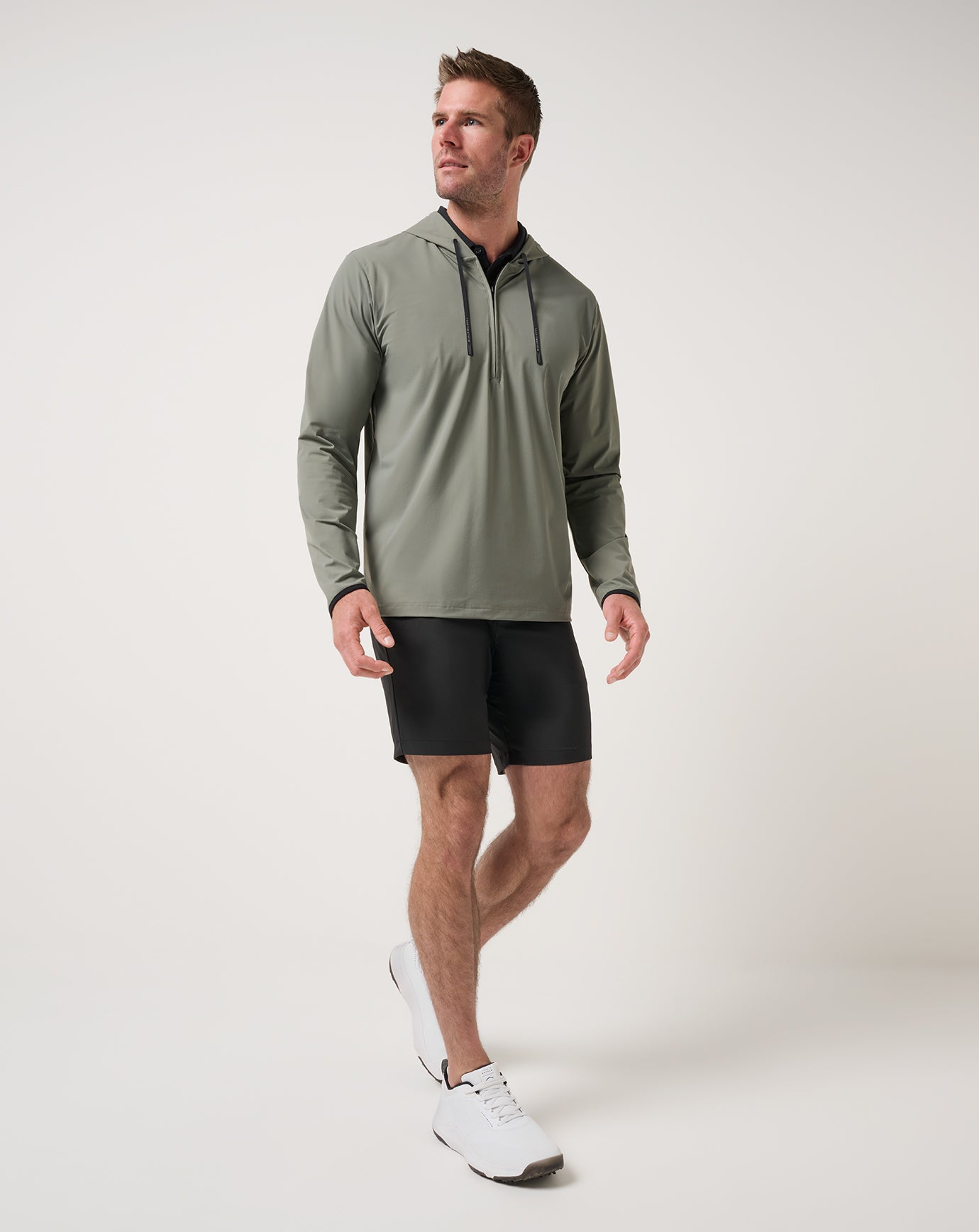 Dark Olive Travis Mathew Hero Hour Tech Hoodie