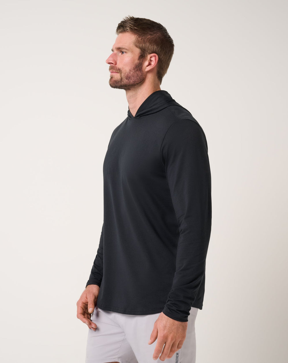 Black Travis Mathew Performance Jersey Hoodie
