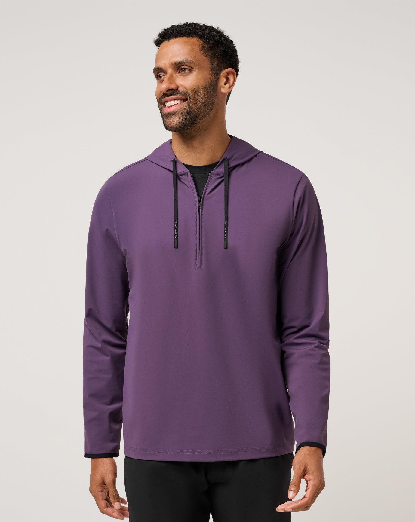 Purple Velvet Travis Mathew Hero Hour Tech Hoodie