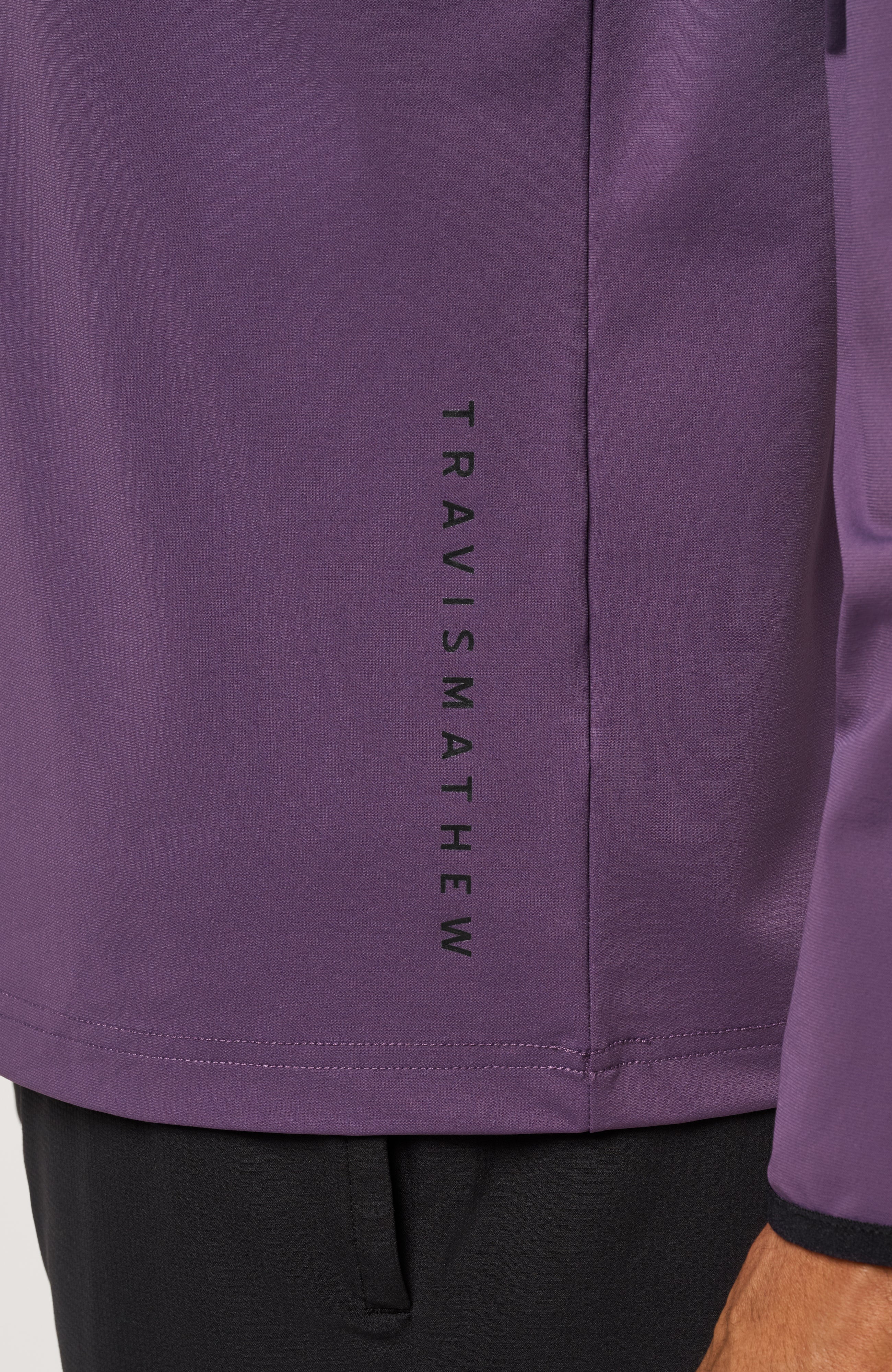 Purple Velvet Travis Mathew Hero Hour Tech Hoodie