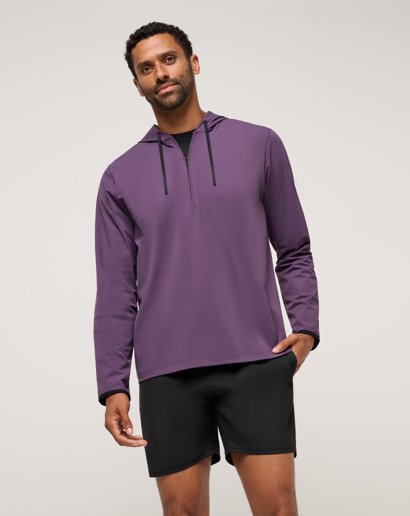 Purple Velvet Travis Mathew Hero Hour Tech Hoodie