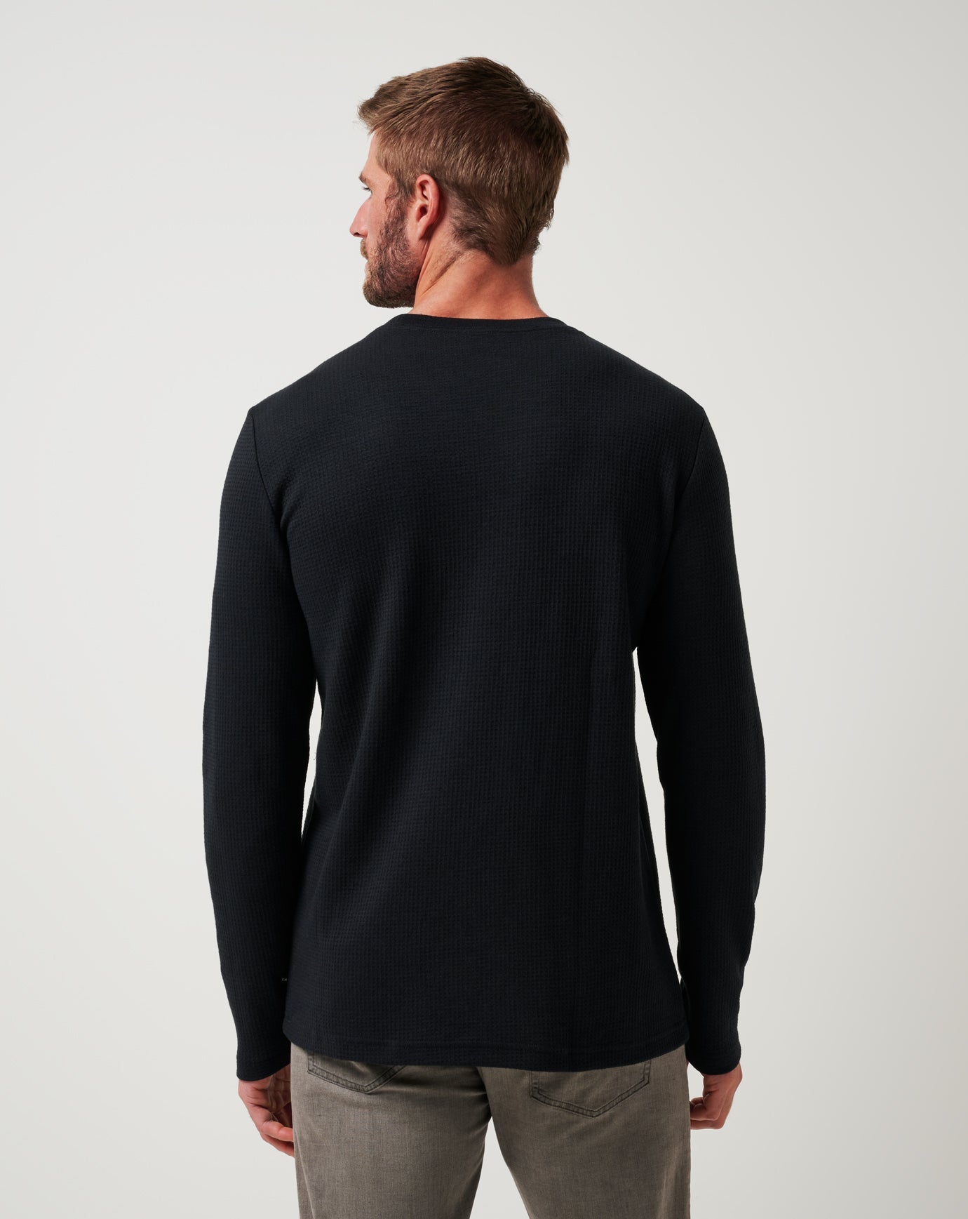 Black Travis Mathew Cloud Waffle Crew