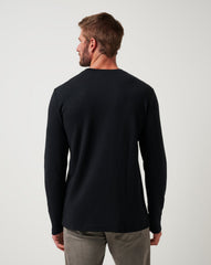 Black Travis Mathew Cloud Waffle Crew