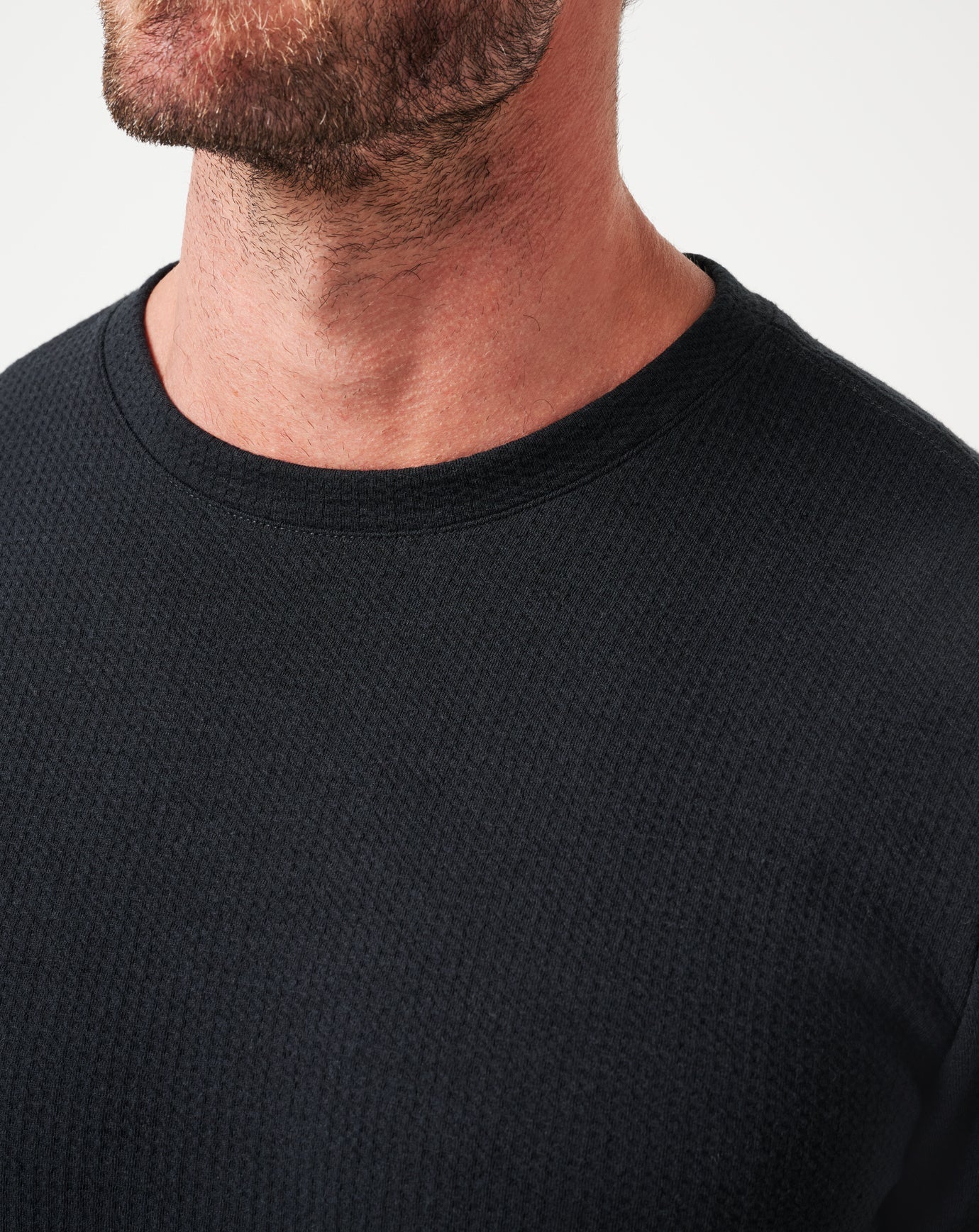 Black Travis Mathew Cloud Waffle Crew