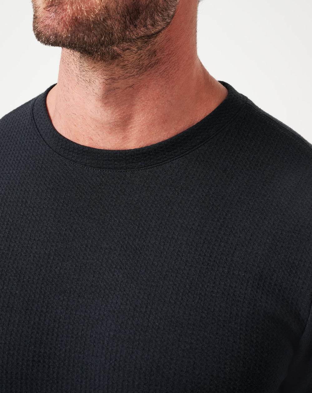 Black Travis Mathew Cloud Waffle Crew