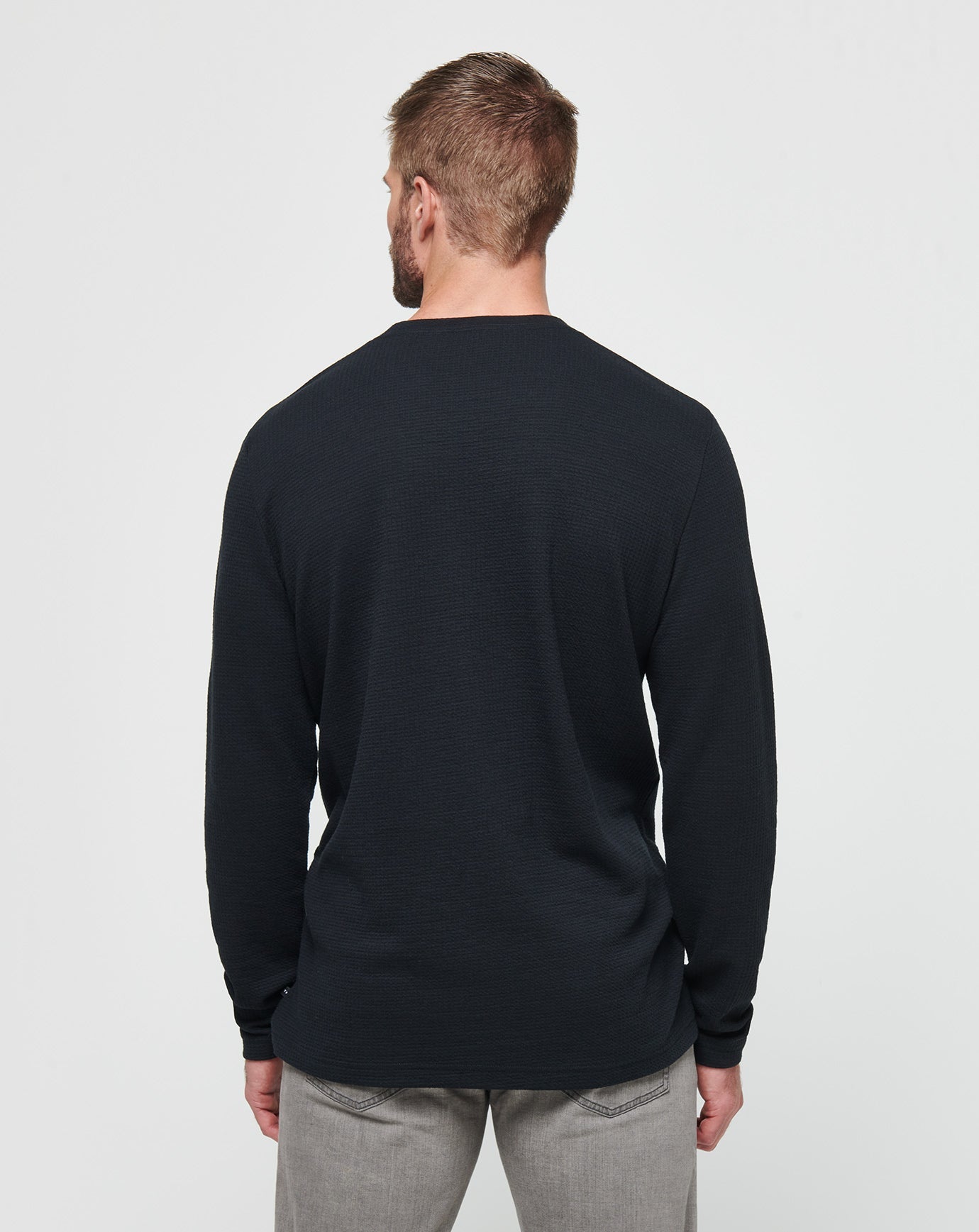 Black Travis Mathew Cloud Waffle Crew