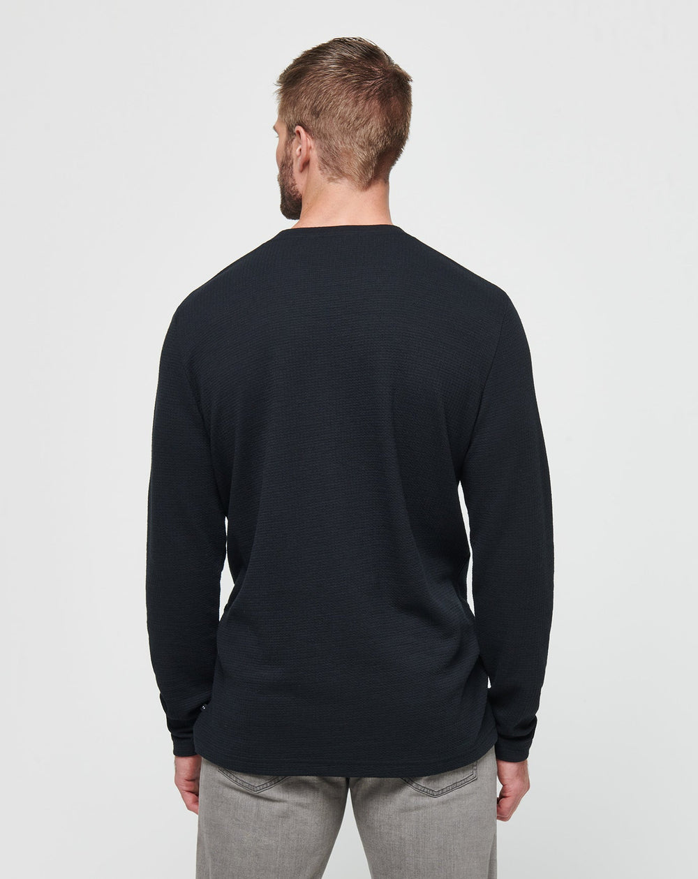 Black Travis Mathew Cloud Waffle Crew