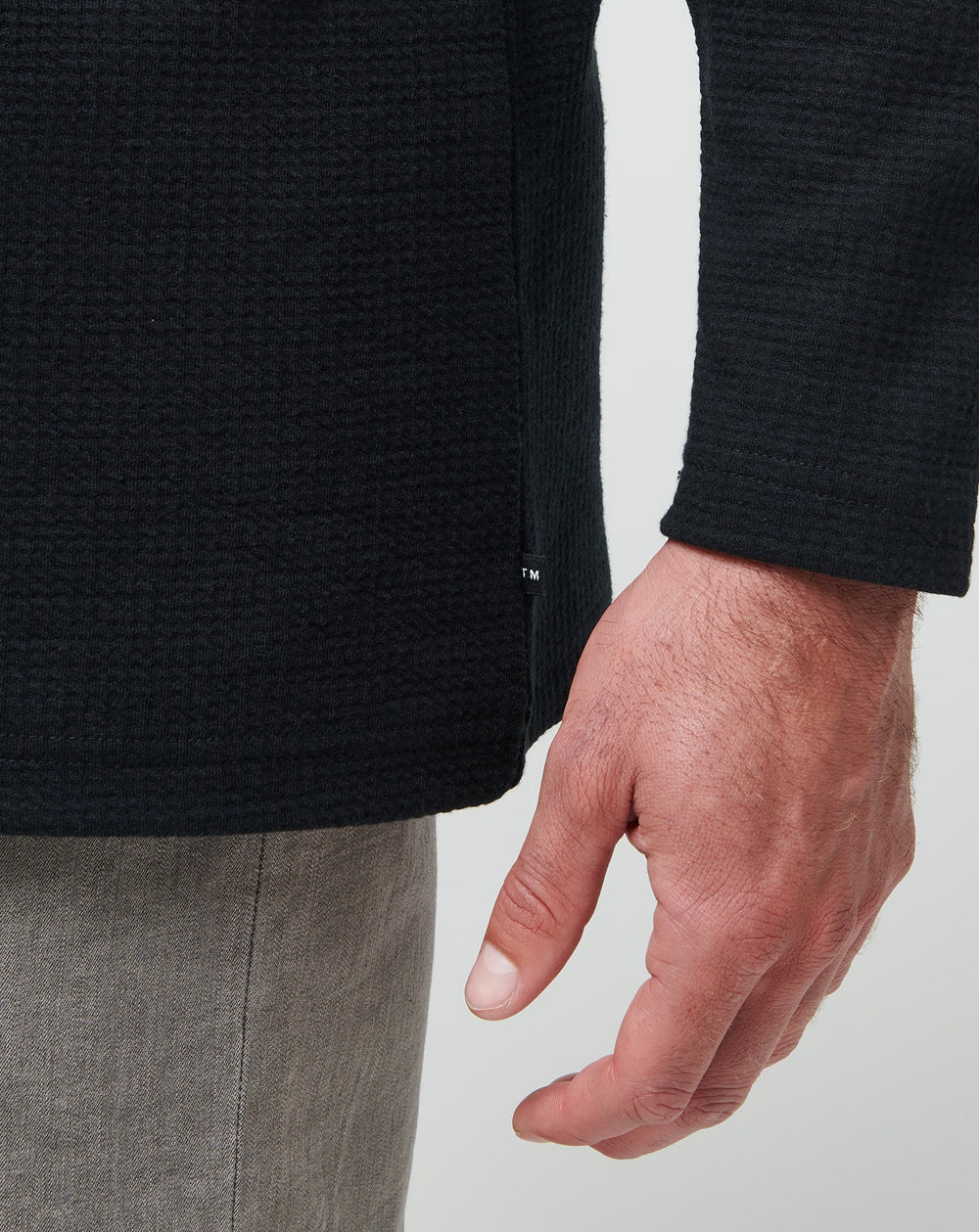 Black Travis Mathew Cloud Waffle Crew