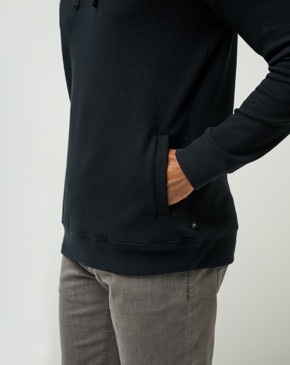 Black Travis Mathew Cloud Waffle Hoodie