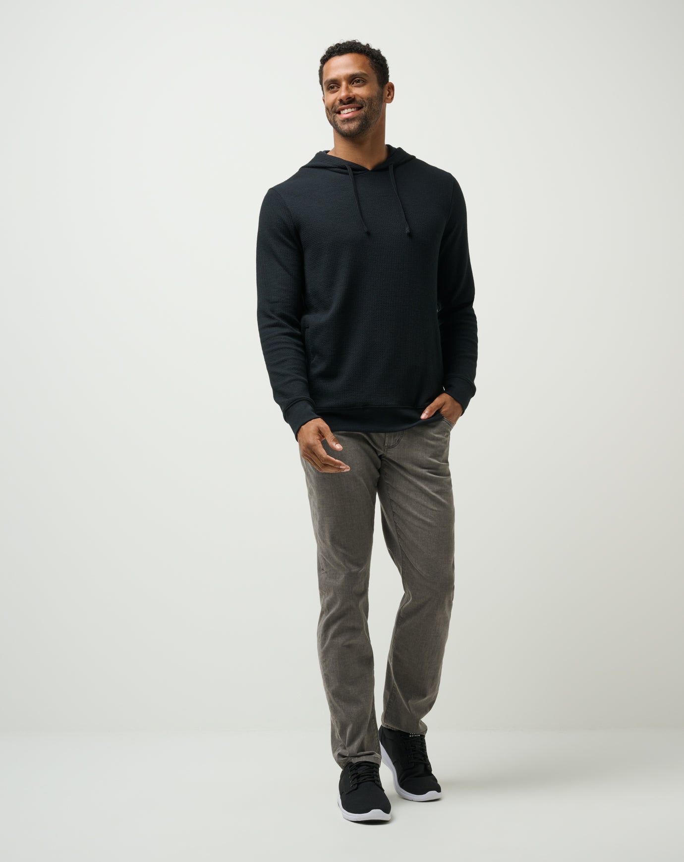 Black Travis Mathew Cloud Waffle Hoodie