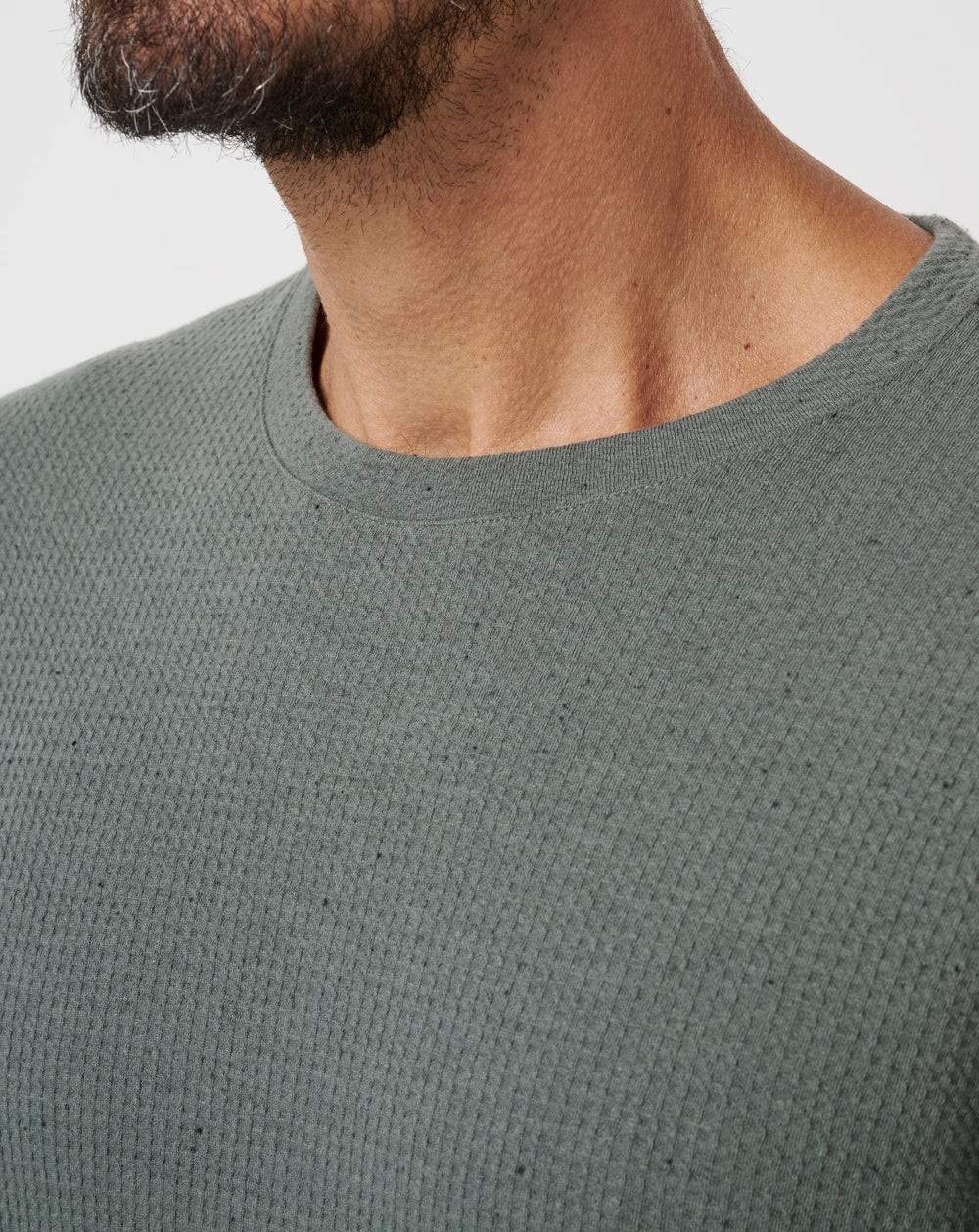 Dark Olive Travis Mathew Cloud Waffle Crew