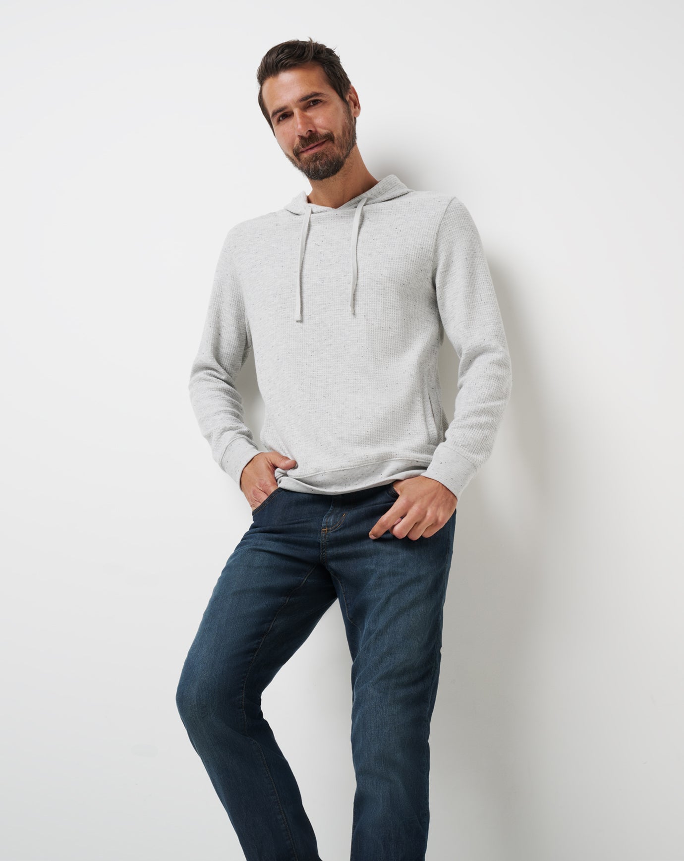 Light Grey Travis Mathew Cloud Waffle Hoodie